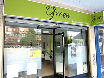 Exterior de la peluquería